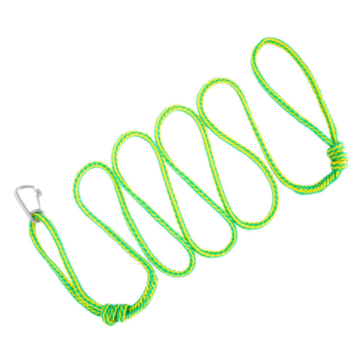 TOKIDNY Dockseil Bungee-Dock-Linie Dockschnur mit Seilen Seil Bootsseil elastisches Meeresseil Yachtseil Langlebiges Seil Paddelhalter für Kajaks praktischer Festmacher Nylon Light Green von TOKIDNY