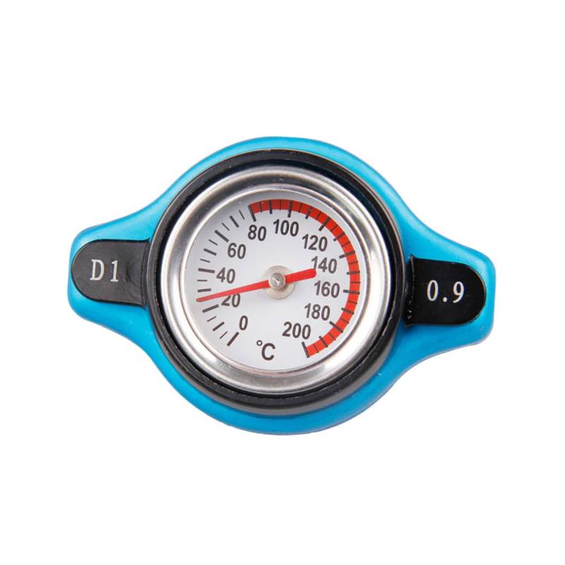 TOKIDNY Kühlertankabdeckung Auto Racing Kühlerdeckel Thermometer Hochdruckkühlerdeckel the cooler kühldose Abdeckung mit Temperaturmesser Thermostatischer Kühlerdeckel des Wassertanks von TOKIDNY