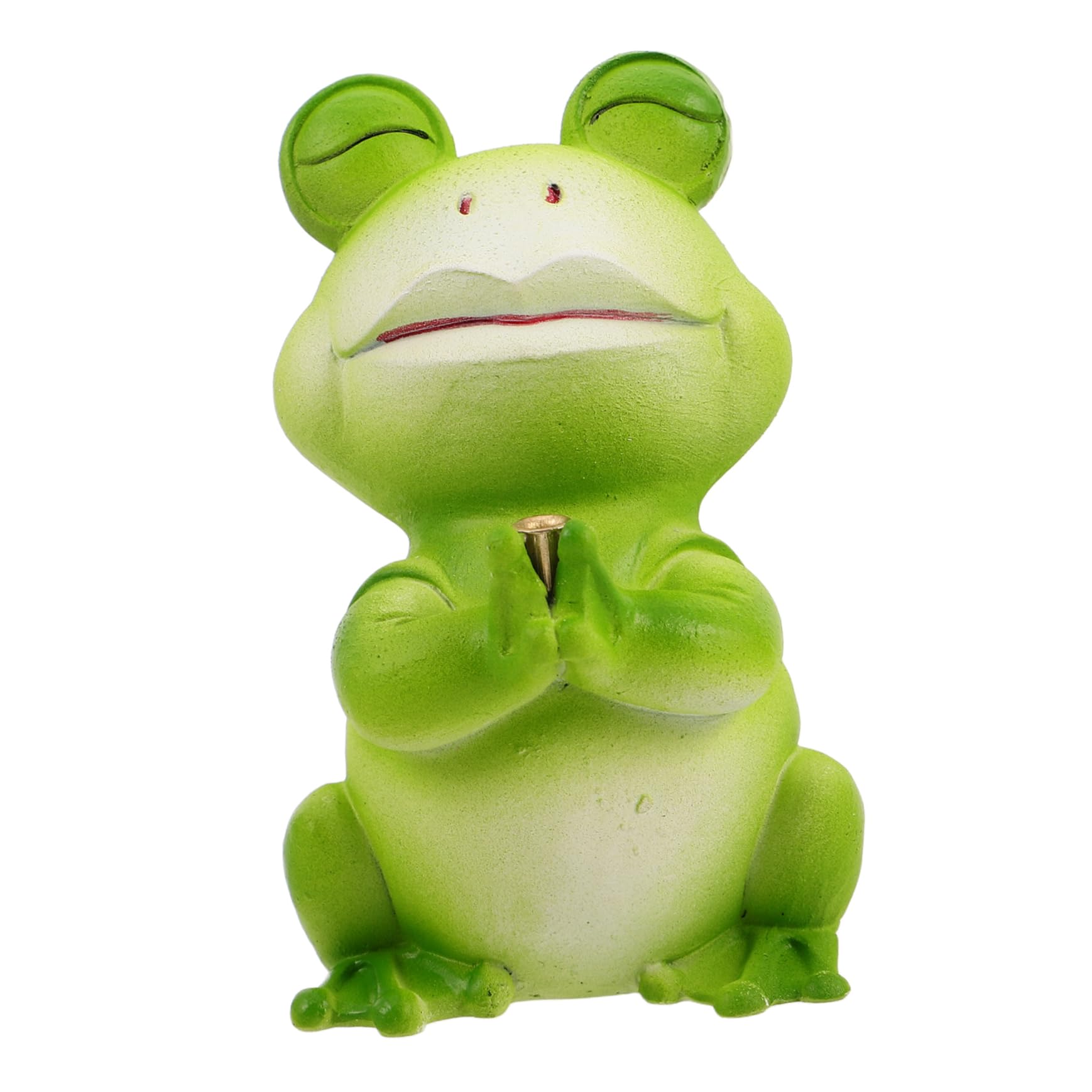 TOKIDNY Wohnmobil-Ornamente Süßer Weihrauchbrenner Frosch-Ornament Räuchergefäß Räucherasche-fänger Halter Für Weihrauchbrenner Das Wesentliche Für Den Yogaraum Sandelholzofen Keramik von TOKIDNY