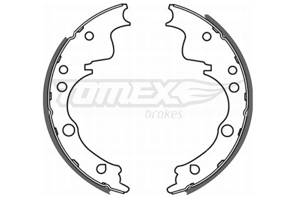 Bremsbackensatz Hinterachse TOMEX Brakes TX 21-39 von TOMEX Brakes