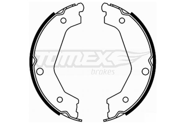 Bremsbackensatz Hinterachse TOMEX Brakes TX 21-88 von TOMEX Brakes