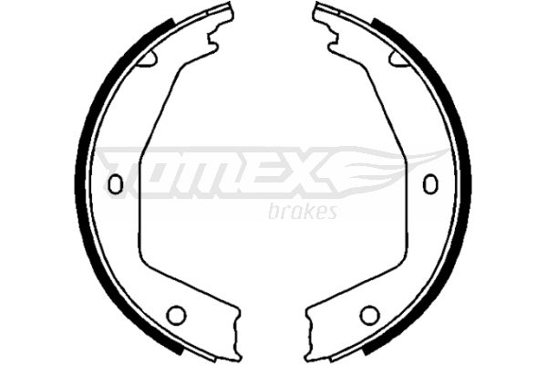 Bremsbackensatz Hinterachse TOMEX Brakes TX 21-97 von TOMEX Brakes