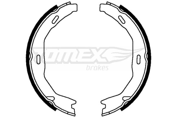 Bremsbackensatz Hinterachse TOMEX Brakes TX 22-15 von TOMEX Brakes