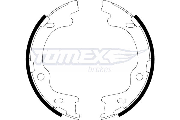 Bremsbackensatz Hinterachse TOMEX Brakes TX 22-20 von TOMEX Brakes