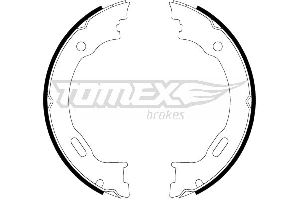 Bremsbackensatz Hinterachse TOMEX Brakes TX 22-27 von TOMEX Brakes