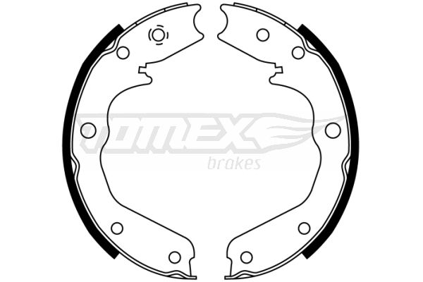 Bremsbackensatz Hinterachse TOMEX Brakes TX 22-43 von TOMEX Brakes