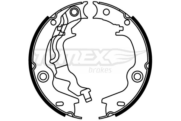 Bremsbackensatz Hinterachse TOMEX Brakes TX 22-54 von TOMEX Brakes