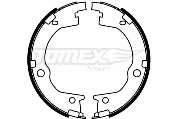 Bremsbackensatz Hinterachse TOMEX Brakes TX 22-55 von TOMEX Brakes