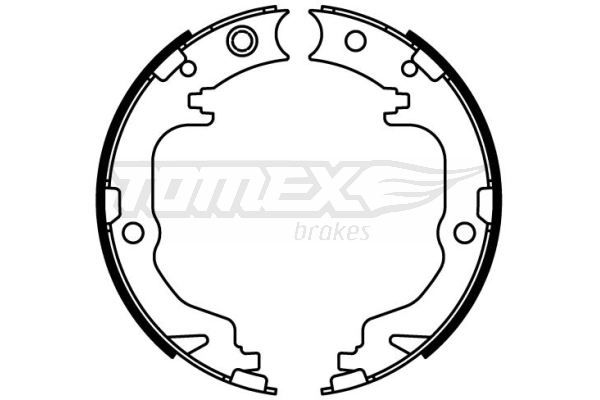 Bremsbackensatz Hinterachse TOMEX Brakes TX 22-60 von TOMEX Brakes