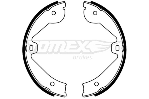 Bremsbackensatz Hinterachse TOMEX Brakes TX 22-67 von TOMEX Brakes