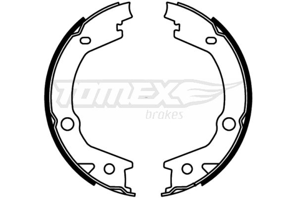 Bremsbackensatz Hinterachse TOMEX Brakes TX 22-68 von TOMEX Brakes