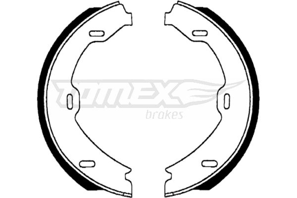 Bremsbackensatz Hinterachse TOMEX Brakes TX 22-69 von TOMEX Brakes