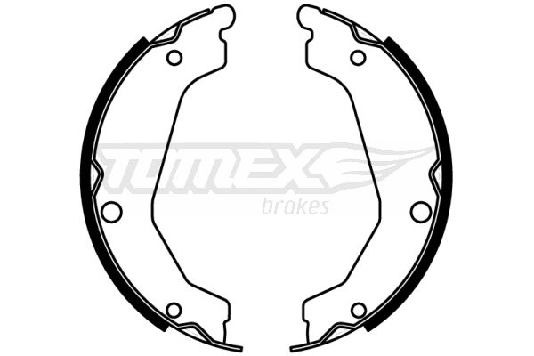 Bremsbackensatz Hinterachse TOMEX Brakes TX 22-78 von TOMEX Brakes