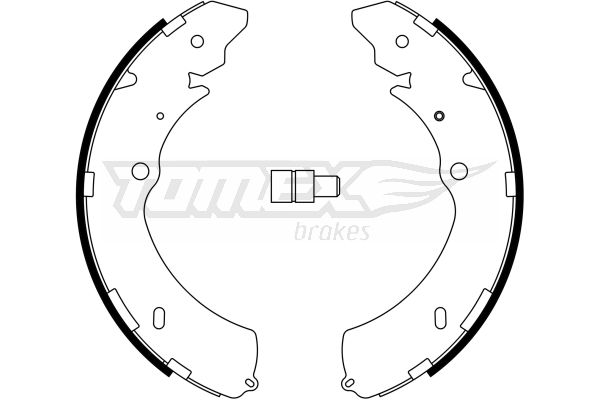 Bremsbackensatz Hinterachse TOMEX Brakes TX 23-28 von TOMEX Brakes