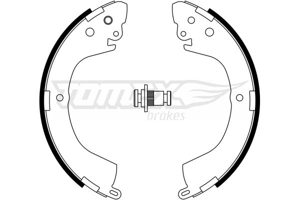 Bremsbackensatz Hinterachse TOMEX Brakes TX 23-29 von TOMEX Brakes