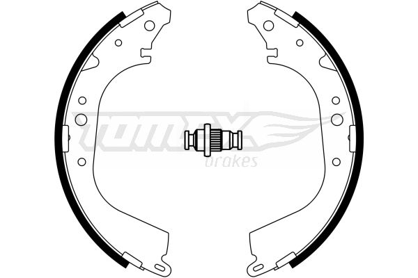 Bremsbackensatz Hinterachse TOMEX Brakes TX 23-30 von TOMEX Brakes