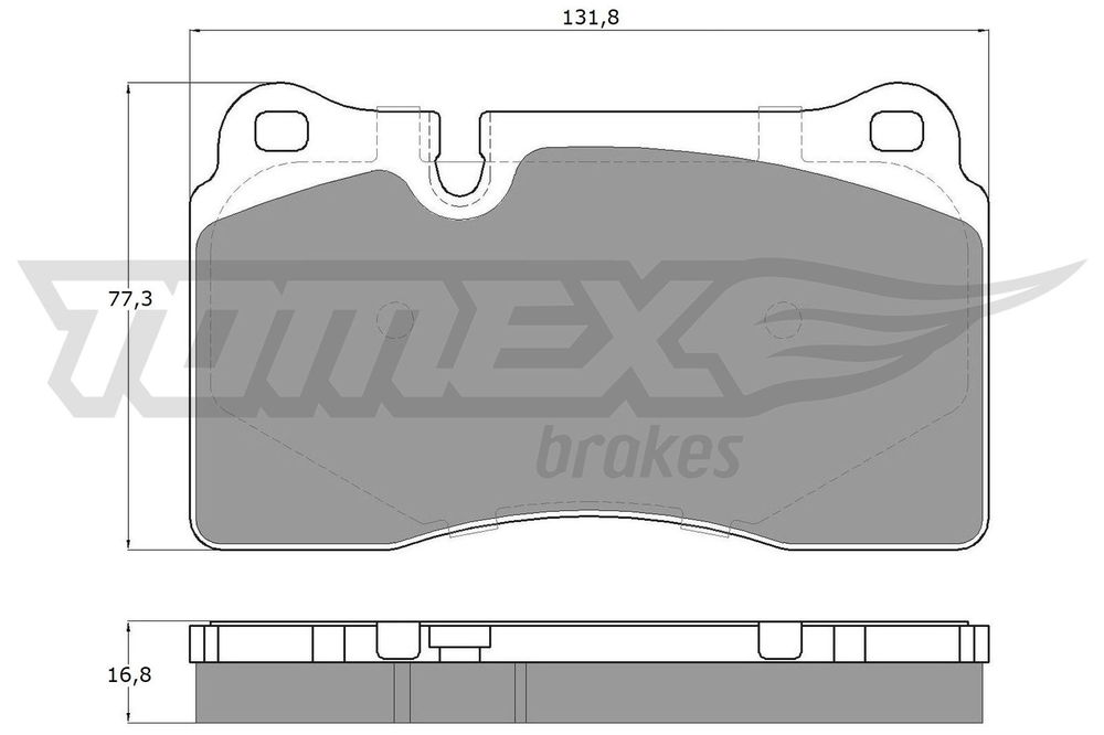 Bremsbelagsatz, Scheibenbremse TOMEX Brakes TX 14-73 von TOMEX Brakes