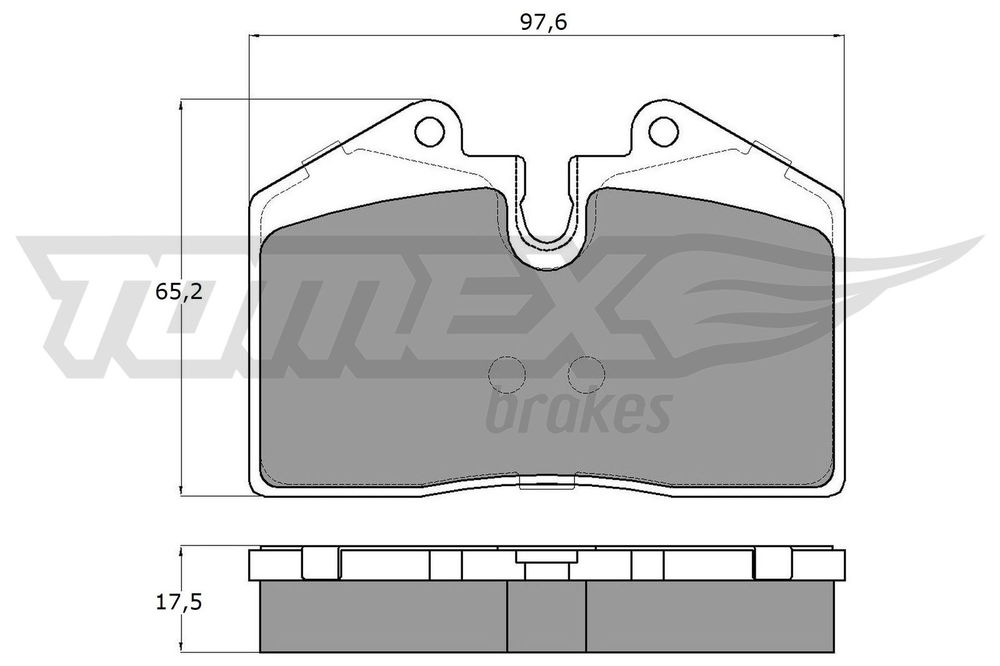 Bremsbelagsatz, Scheibenbremse TOMEX Brakes TX 18-02 von TOMEX Brakes