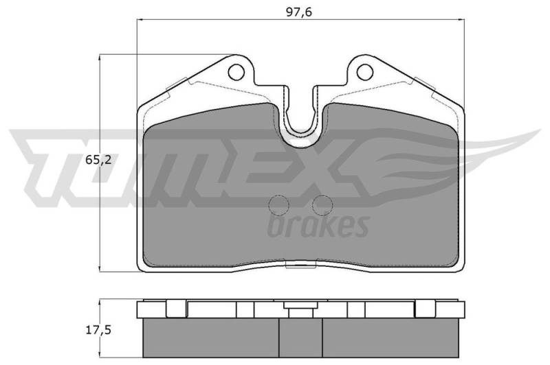 Bremsbelagsatz, Scheibenbremse TOMEX Brakes TX 18-02 von TOMEX Brakes