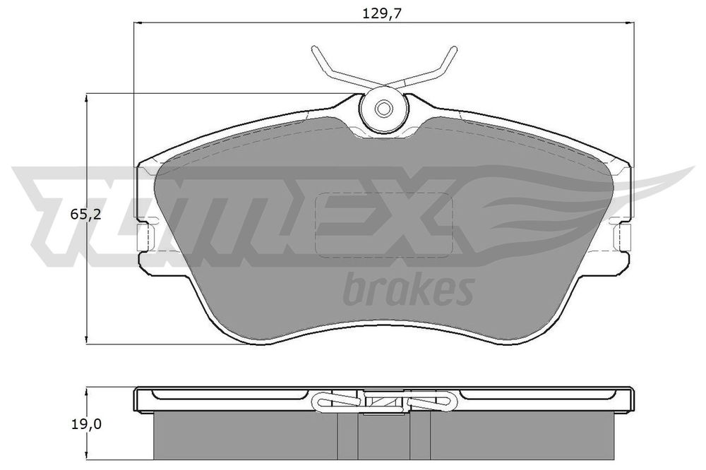 Bremsbelagsatz, Scheibenbremse Vorderachse TOMEX Brakes TX 11-82 von TOMEX Brakes