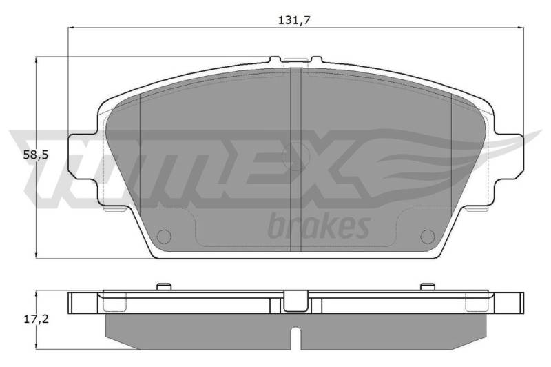 Bremsbelagsatz, Scheibenbremse Vorderachse TOMEX Brakes TX 12-94 von TOMEX Brakes