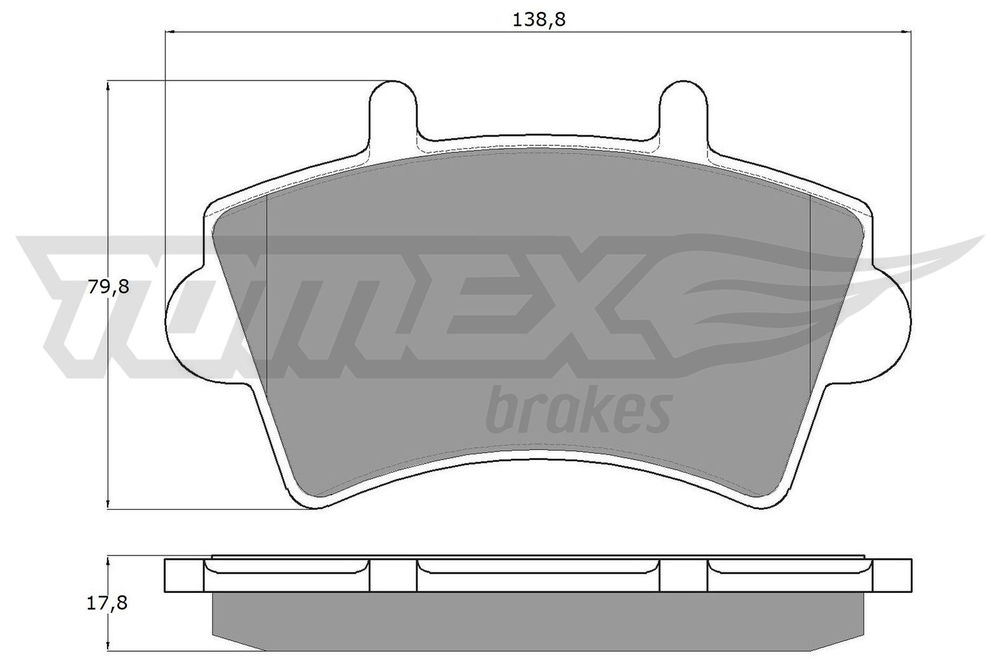 Bremsbelagsatz, Scheibenbremse Vorderachse TOMEX Brakes TX 13-02 von TOMEX Brakes