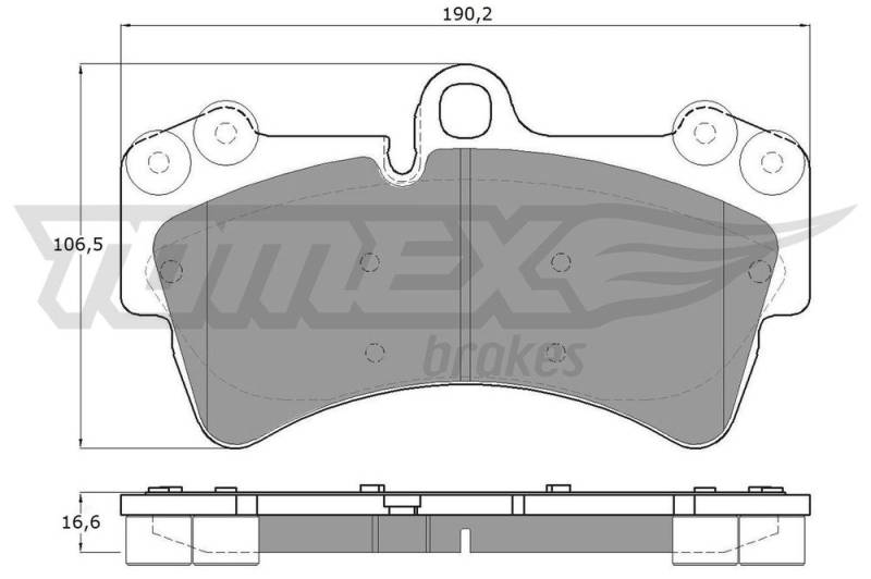 Bremsbelagsatz, Scheibenbremse Vorderachse TOMEX Brakes TX 14-31 von TOMEX Brakes