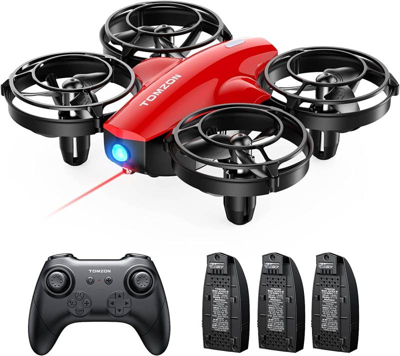 Tomzon mini Drohne für Kinder Anfänger RC Quadrocopter mit 24min Lange Flugzeit, Kampfdrohne mit 360° Propellerschutz, Flugzeug ferngesteuert Spielzeug Drohne Werfen Go/3D Flip/Kreisflug, Nano Drone von TOMZON