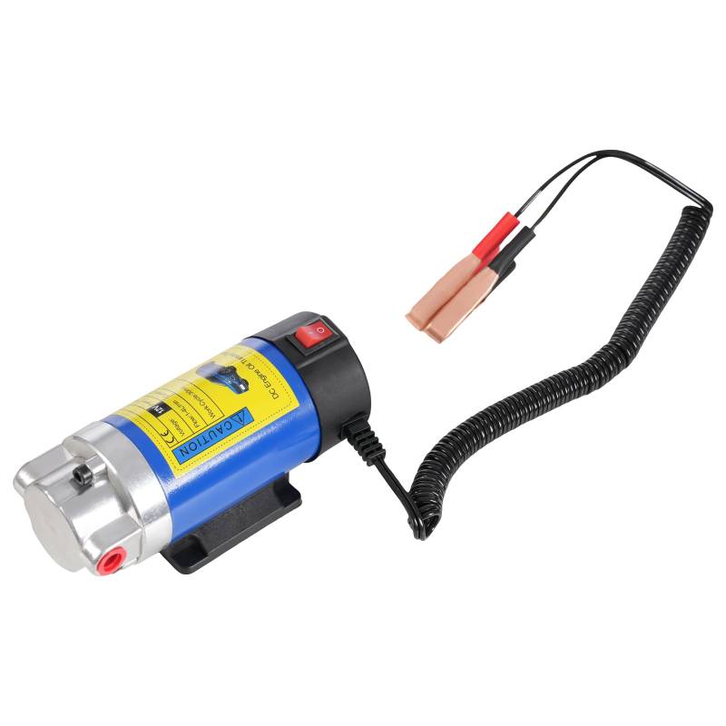 TONFEION Ölabsaugpumpe, 100W 12V Dieselpumpe, ÖL Absaugpumpe 1-4 L/Min Ölwechselpumpe mit 3 Rohren für Autos, Motorrädern, Rollern, Lastwagen und Booten von TONFEION