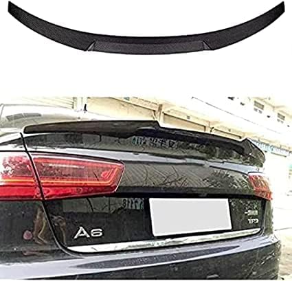 Auto Kofferraum Heck Spoiler für Audi A6 C7 Saloon 2012 2019, Spoiler Heckspoiler Heckflügel Car Tuning Accessories von TONFON