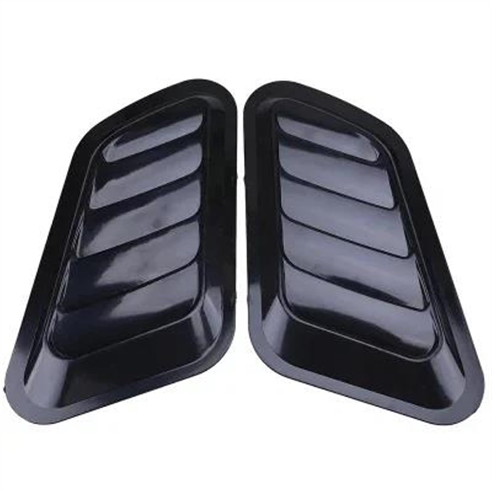 2 Stück Universal Turbo Motorhaube Fronthaube Scoop Motorhaubenentlüftungsabdeckung Lufteinlass Turbine Motorabdeckung Motorhaubenentlüftung Kotflügel Außen-Styling Auto Lufteinlass Schaufel(Black) von TONMHXA