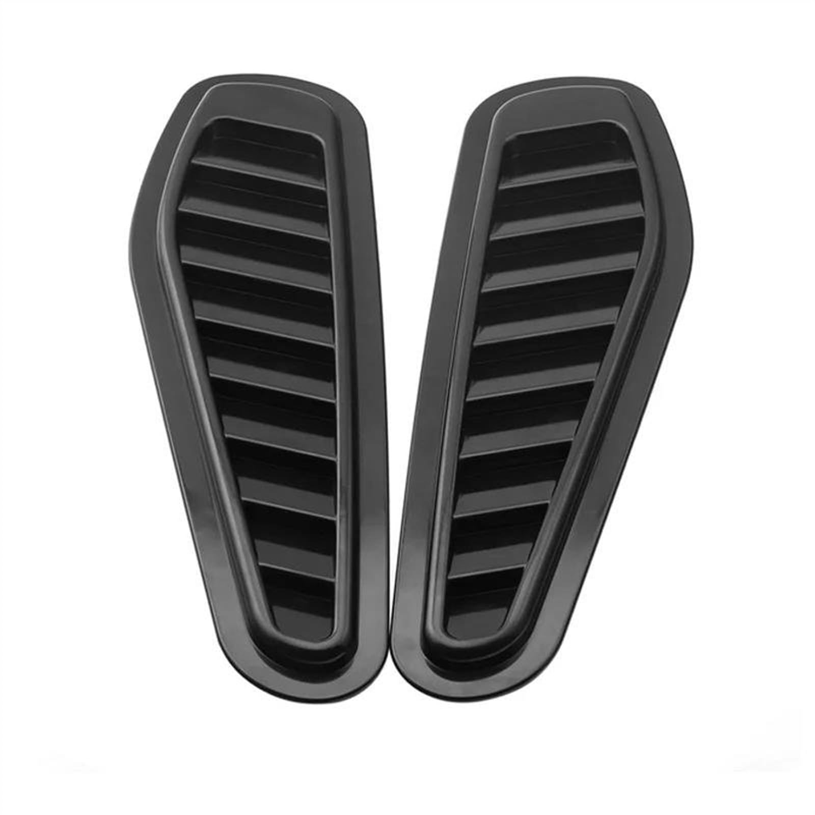 TONMHXA 2 Stück Universal Turbo Motorhaube Fronthaube Scoop Bonnet Vent Abdeckung Lufteinlass Turbine Motorabdeckung Motorhaubenentlüftung Außendekoration Auto Lufteinlass Schaufel(Black) von TONMHXA