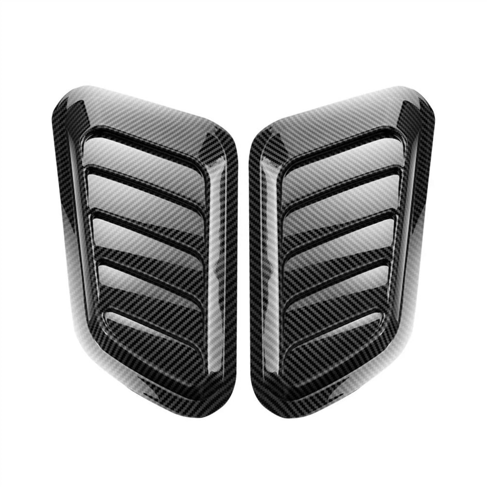 TONMHXA 2PCS Universal Hood Tuning Dekoration Air Intake Auto Hood Scoop Bonnet Vent Abdeckung Hood Vent Abdeckung Turbo Motorhaube Auto Körper Dekor Auto Lufteinlass Schaufel(color1) von TONMHXA