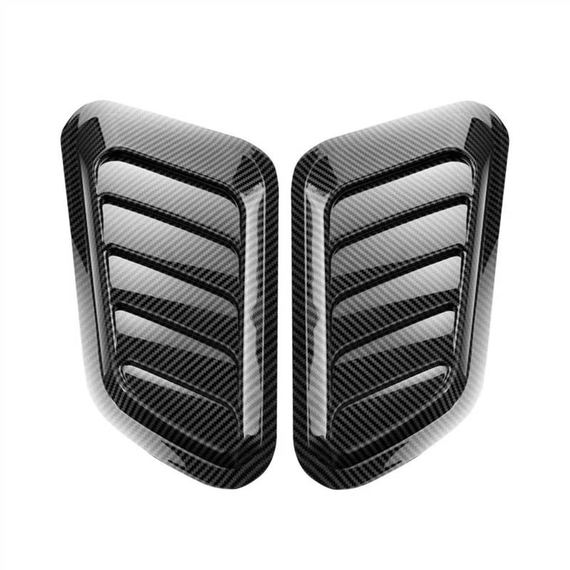 TONMHXA 2PCS Universal Hood Tuning Dekoration Air Intake Auto Hood Scoop Bonnet Vent Abdeckung Hood Vent Abdeckung Turbo Motorhaube Auto Körper Dekor Auto Lufteinlass Schaufel(color1) von TONMHXA