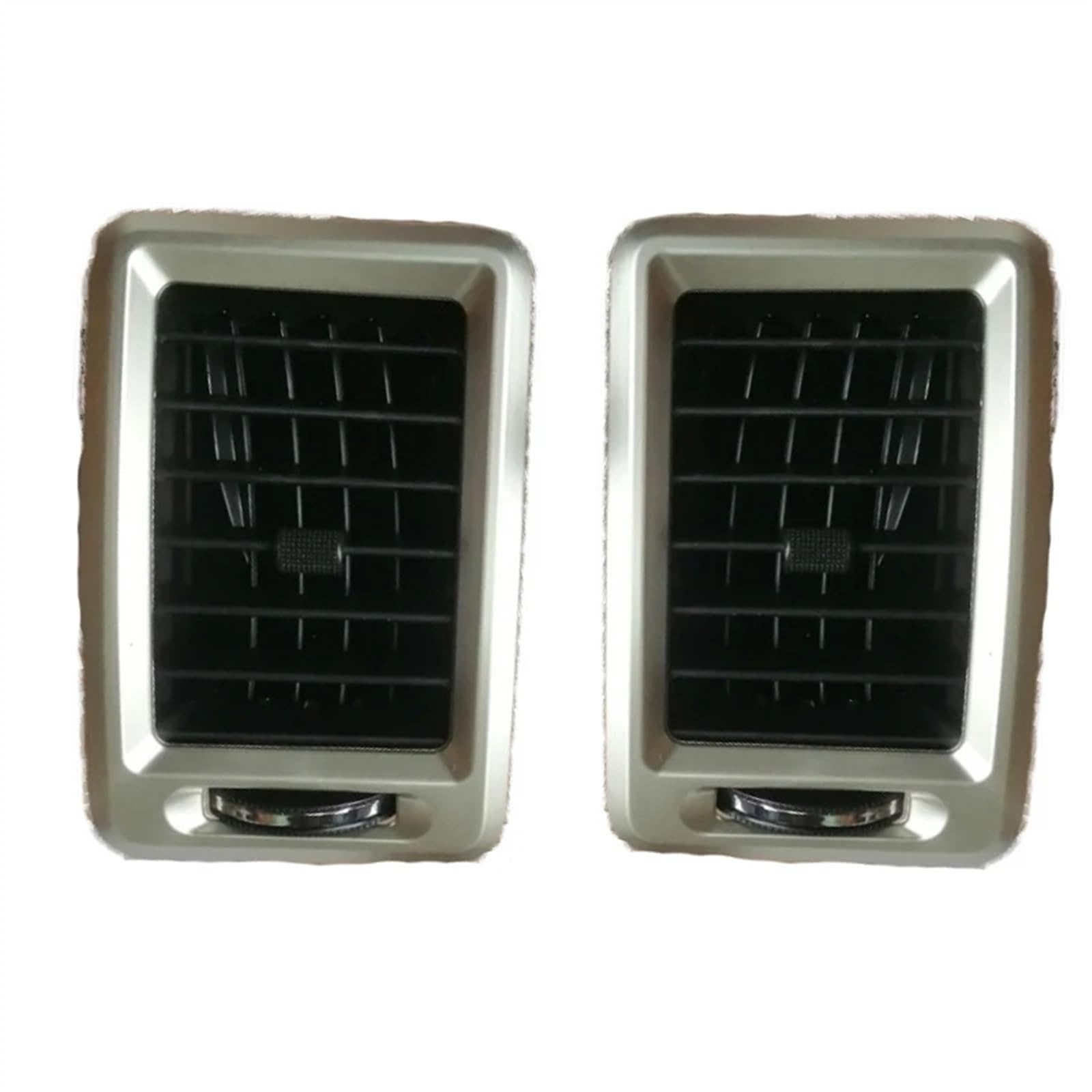 TONMHXA Auto Air Vent Abdeckung Kompatibel Mit Toyota Für Hilux Für Vigo 2005–2013 55670-0K080 Auto-Armaturenbrett Zentraler Klimaanlagen-Luftauslassrahmen Autozubehör(Silver Pair) von TONMHXA