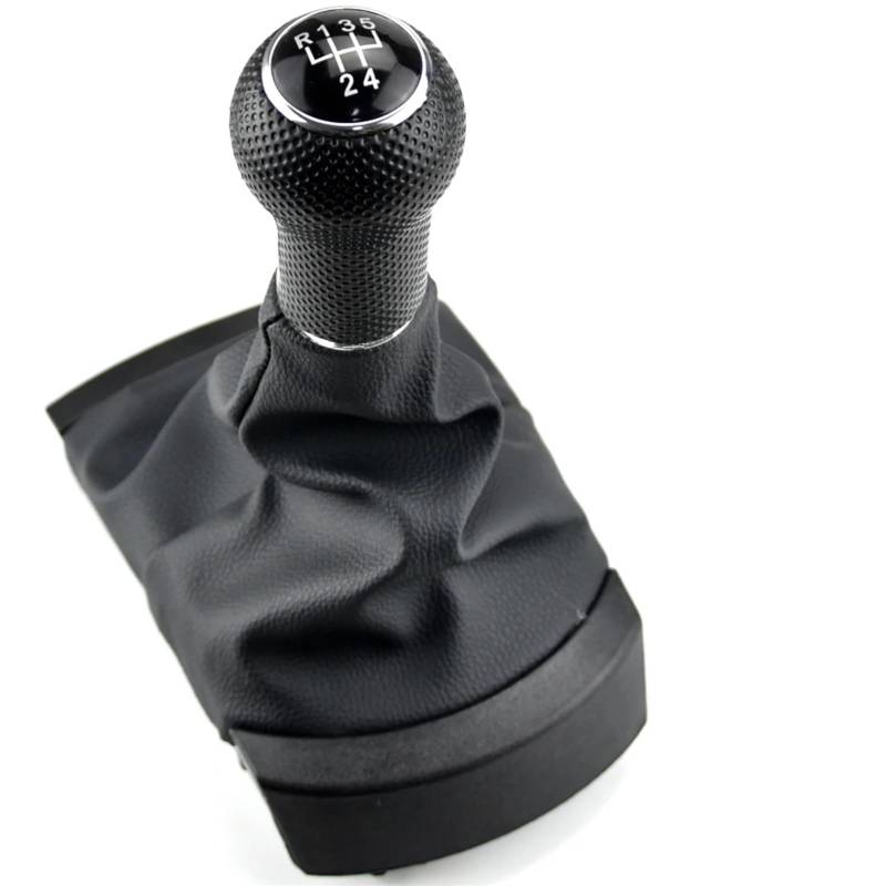 TONMHXA Kompatibel Mit Seat Für Ibiza 2002 2003 2004 2005 2006 2007 2008 Auto-Styling Schaltknauf Hebel Stick Gamasche Kofferraumabdeckung Abdeckung Auto Schaltknäufe(5 Speed) von TONMHXA