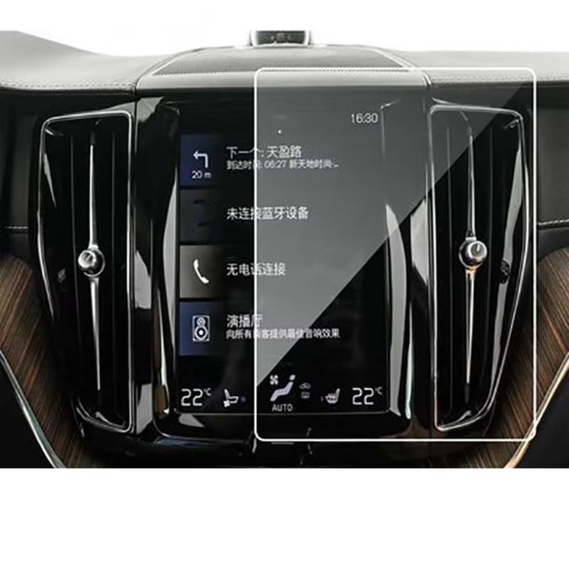 TONMHXA Kompatibel Mit Volvo Für S90 Für S60 S40 V60 V90 2015 2016 2017 2018 2019 2020 2021, Auto-GPS-Navigation, Gehärtetes Glas, Schutzfolie Auto Navi Folie von TONMHXA