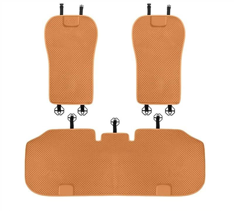 TONMHXA Sitzbezüge Auto Kompatibel Mit Amg Autositzkissen-Schutzhülle, Atmungsaktiv, Auto-Vorder-/Rücksitzbezug, Sitzschutz, Automobil-Innenraum(Yellow,Rear seat pad) von TONMHXA