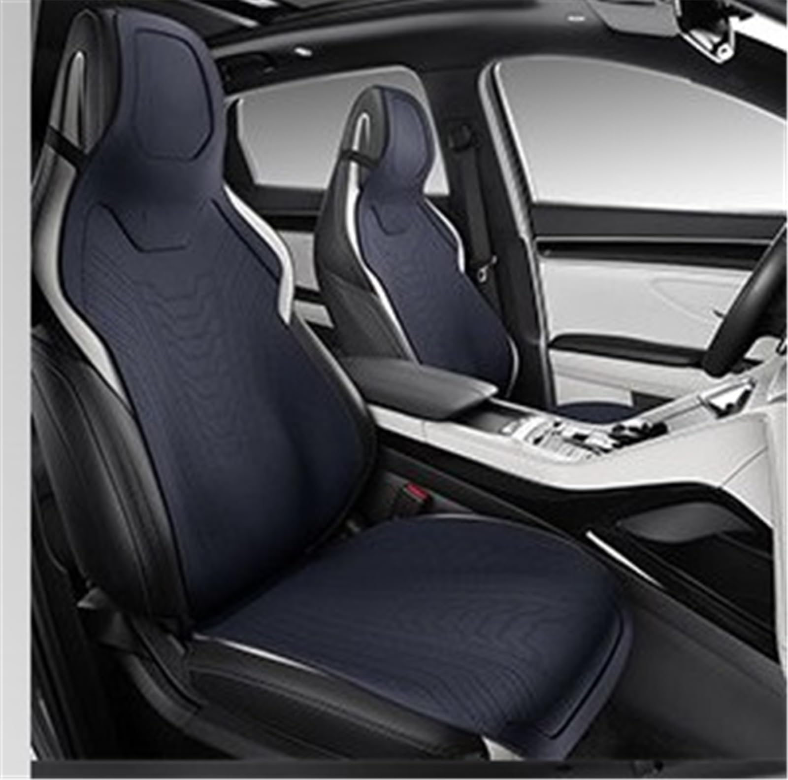 TONMHXA Sitzbezüge Auto Kompatibel Mit Chery Für Omoda 5 2021 2023 Four Season Universal-Sitzkissen, Sitz, Auto, Kompletter Satz, Sitzschutz, Kissen, Polster, Automobil-Innenraum(Black) von TONMHXA