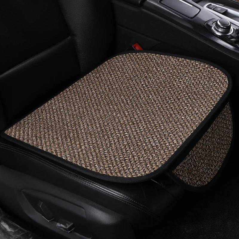 TONMHXA Sitzbezüge Auto Universal Atmungsaktive Auto Sitzkissen Auto Sitz Abdeckung Auto Sitzkissen Auto Zubehör Automobil Innen Auto Kissen(Brown) von TONMHXA