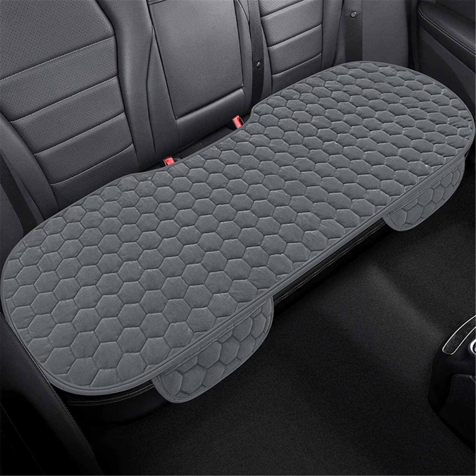 TONMHXA Sitzbezüge Auto Universal Auto Einteiliges Sitzkissen Vorderen Einzelsitz Quadratische Kissen Automobil Innen Auto Sitz Schutz Pads(Gray,Rear) von TONMHXA