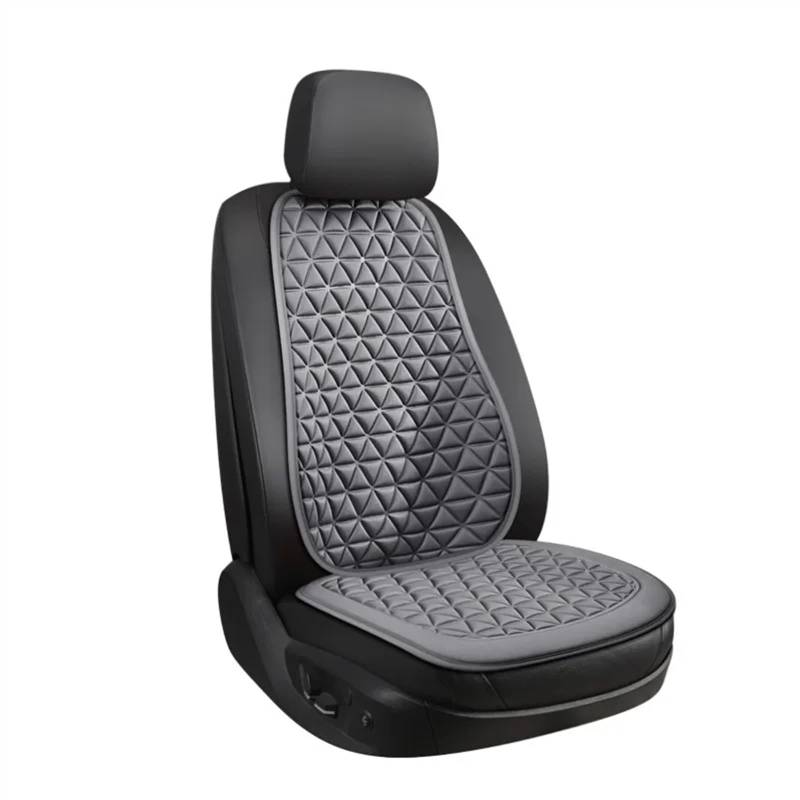 TONMHXA Sitzbezüge Auto Universal Auto Sitz Abdeckung Allgemeine Auto Sitzkissen Auto Vordersitz Abdeckung Automobil Innen Auto Sitz Schutz Pads Auto Zubehör(Gray,Front seat (with backrest)) von TONMHXA