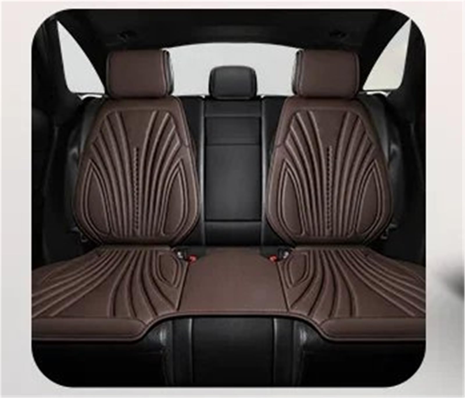 TONMHXA Sitzbezüge Auto Universal Auto Sitz Abdeckung Vier Saison Auto Atmungsaktive Pad Sitzbezüge Auto Sitze Abdeckung Schutz Autos Zubehör Automobil Innen(Brown,Rear) von TONMHXA