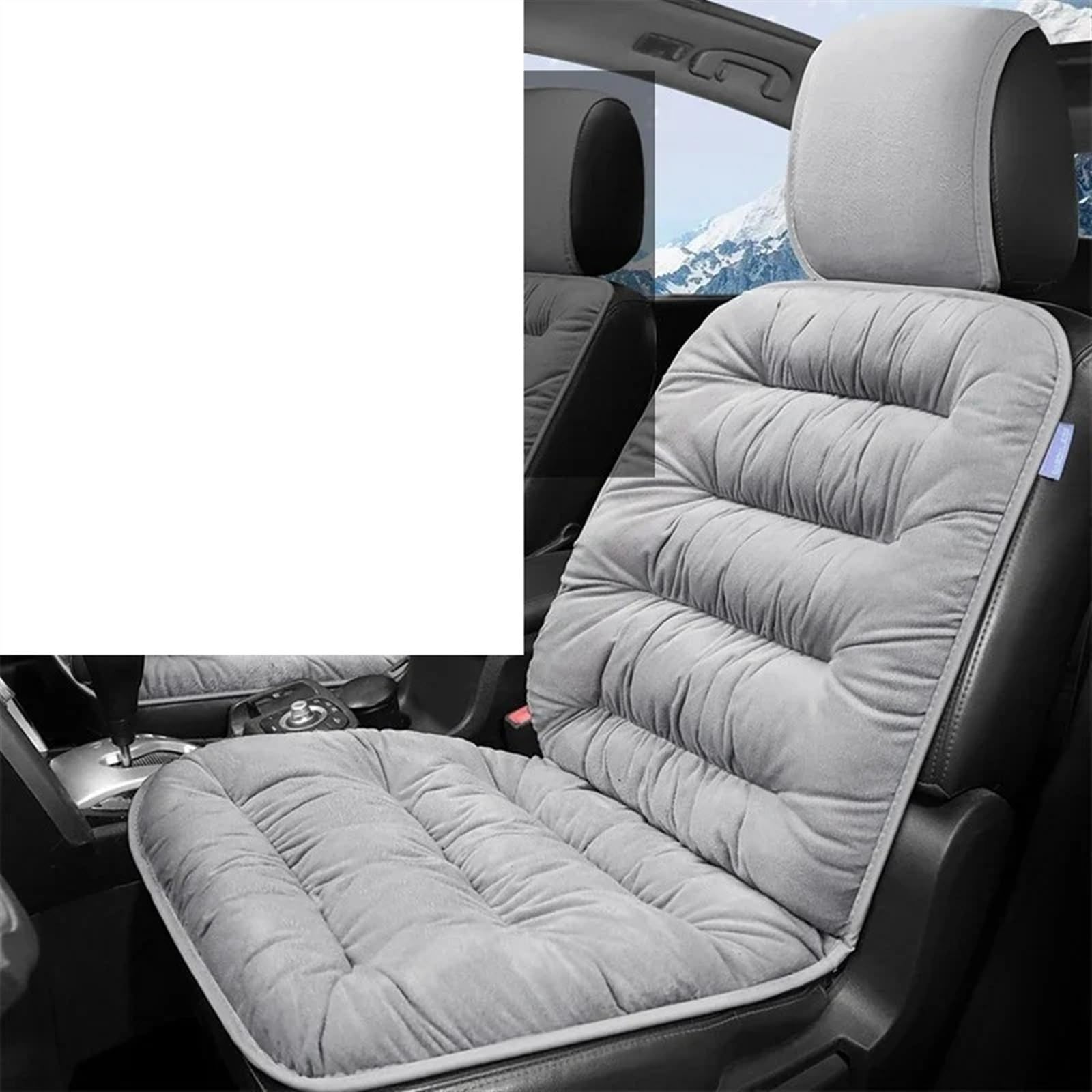 TONMHXA Sitzbezüge Auto Universal Auto Sitz Abdeckung Vorne Kissen Protector Pad Auto Sitzkissen Automobil Innen Auto Sitz Schutz Pads Auto Zubehör(Gray) von TONMHXA