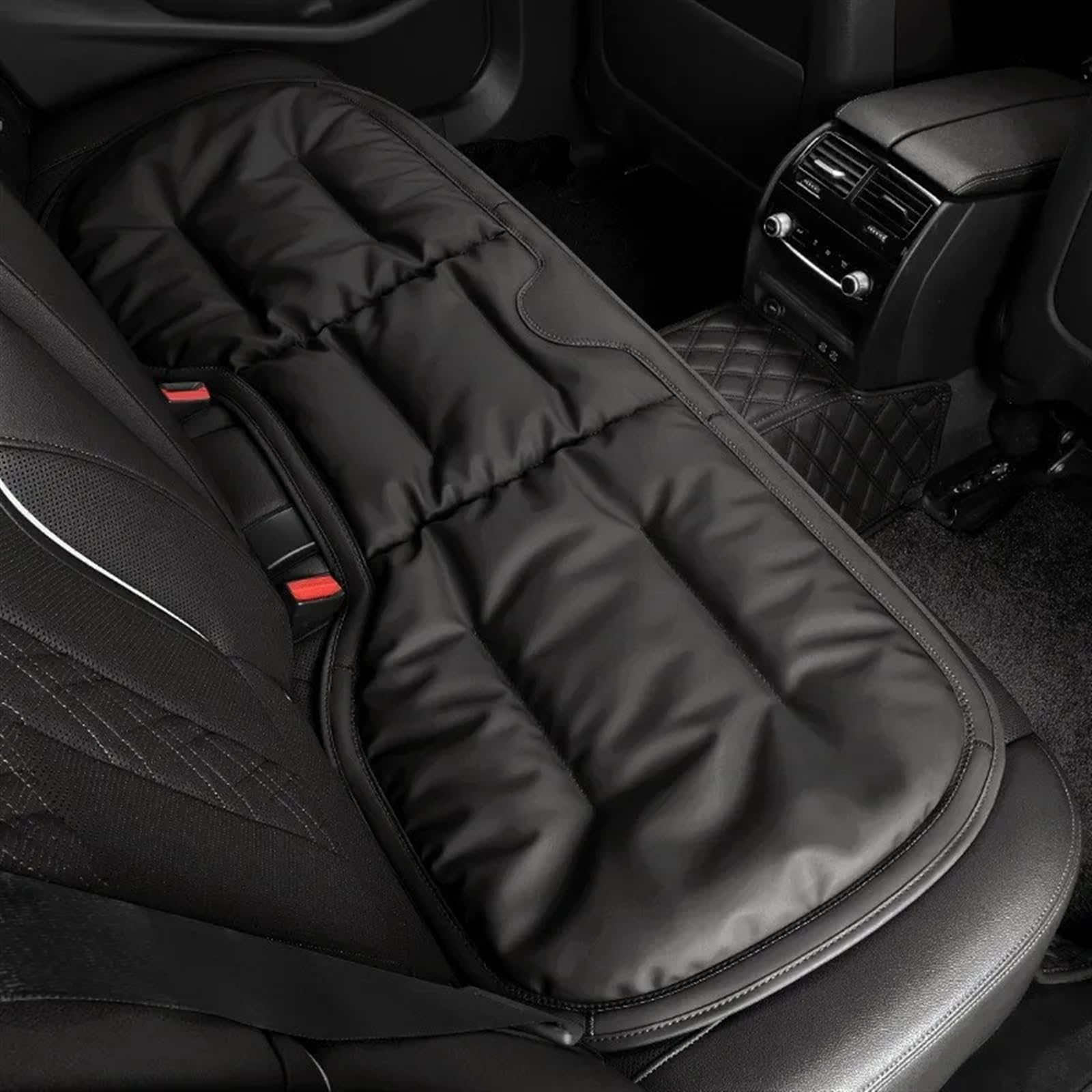 TONMHXA Sitzbezüge Auto Universal Auto Sitzbezüge Kissen Sitz Schutzhülle Auto Zubehör Auto Vorne/hinten Sitz Abdeckung Automobil Innen Auto Sitzkissen(Black,C) von TONMHXA