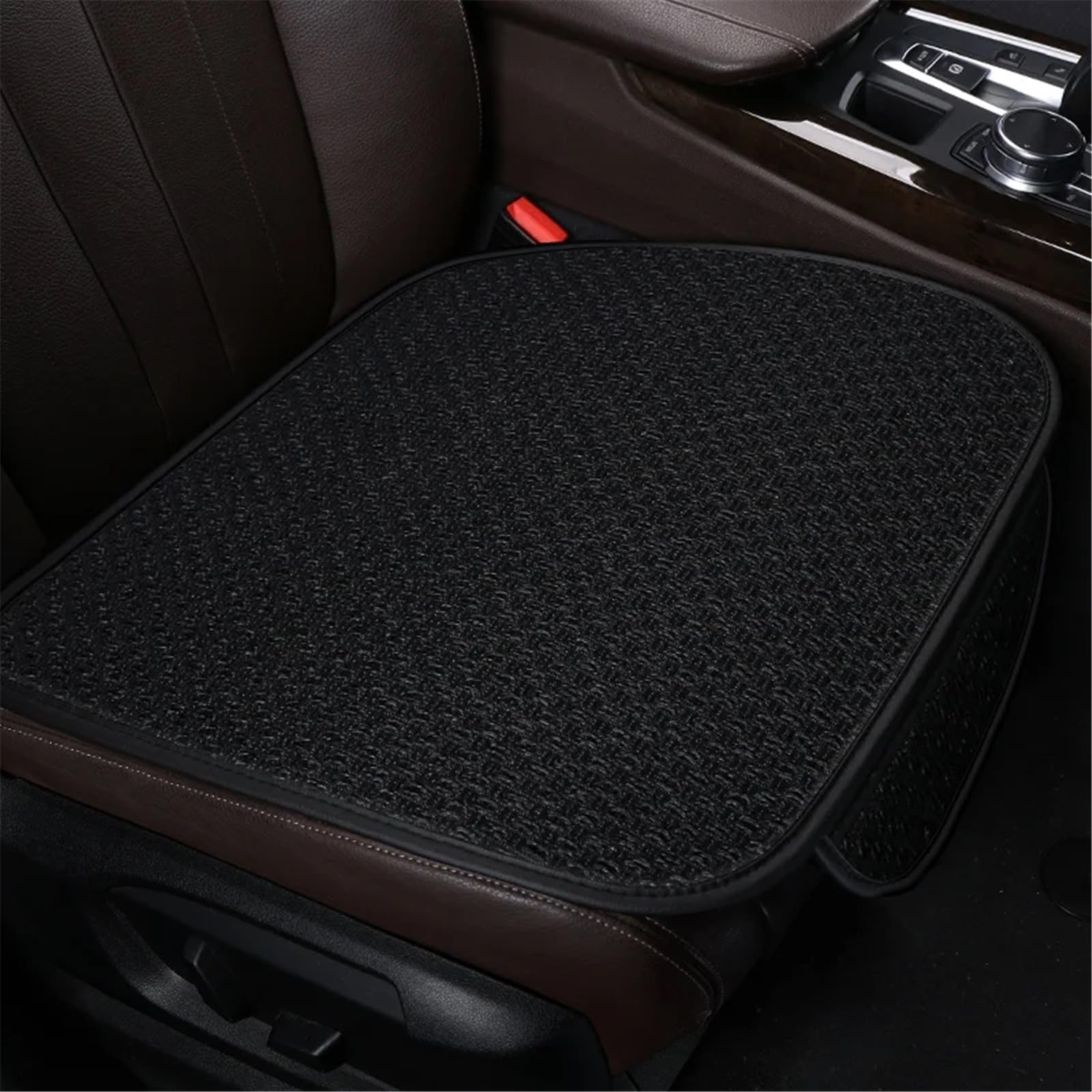 TONMHXA Sitzbezüge Auto Universal Auto Sitzbezug Vorne Hinten Sitz Schützen Kissen Automobil Sitzkissen Protector Pad Matte Auto Sitz Schutz Pads(Black,color1) von TONMHXA