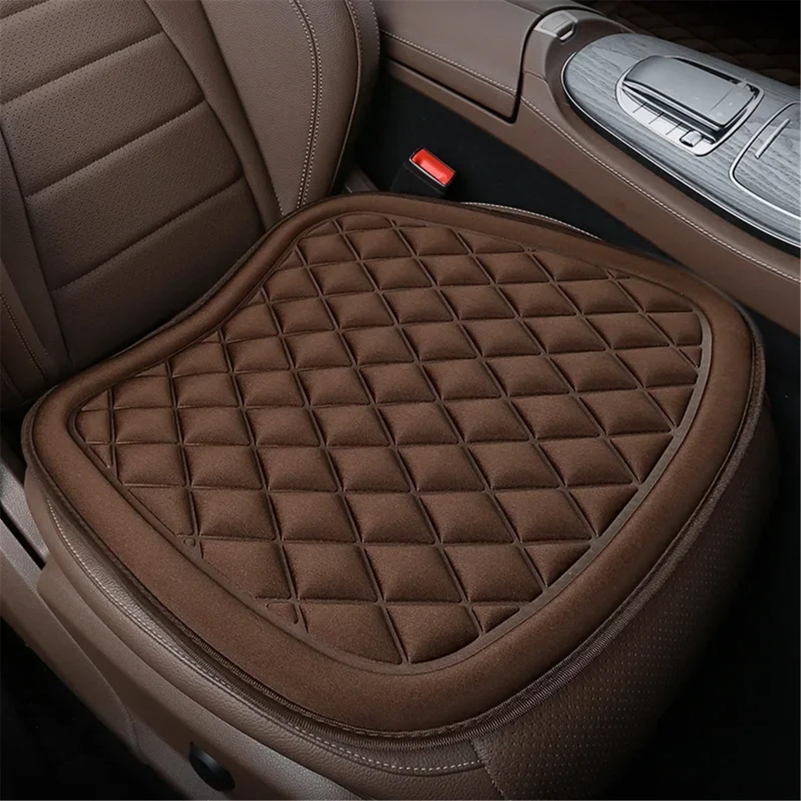 TONMHXA Sitzbezüge Auto Universal Auto Sitzkissen Auto Pad Sitz Abdeckung Automobil Innen Auto Sitz Schutz Pads Auto Sitzkissen Auto Zubehör(Brown) von TONMHXA