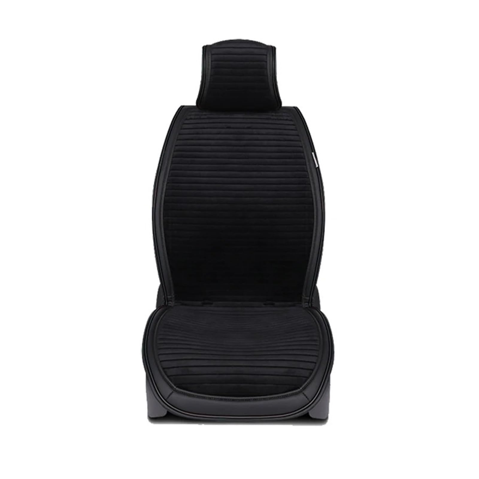 TONMHXA Sitzbezüge Auto Universal Auto Sitzkissen Auto Sitz Abdeckung Automobil Innen Auto Sitz Schutz Pads Auto Vordersitz Abdeckung Auto Kissen Schutz Matte(Black) von TONMHXA