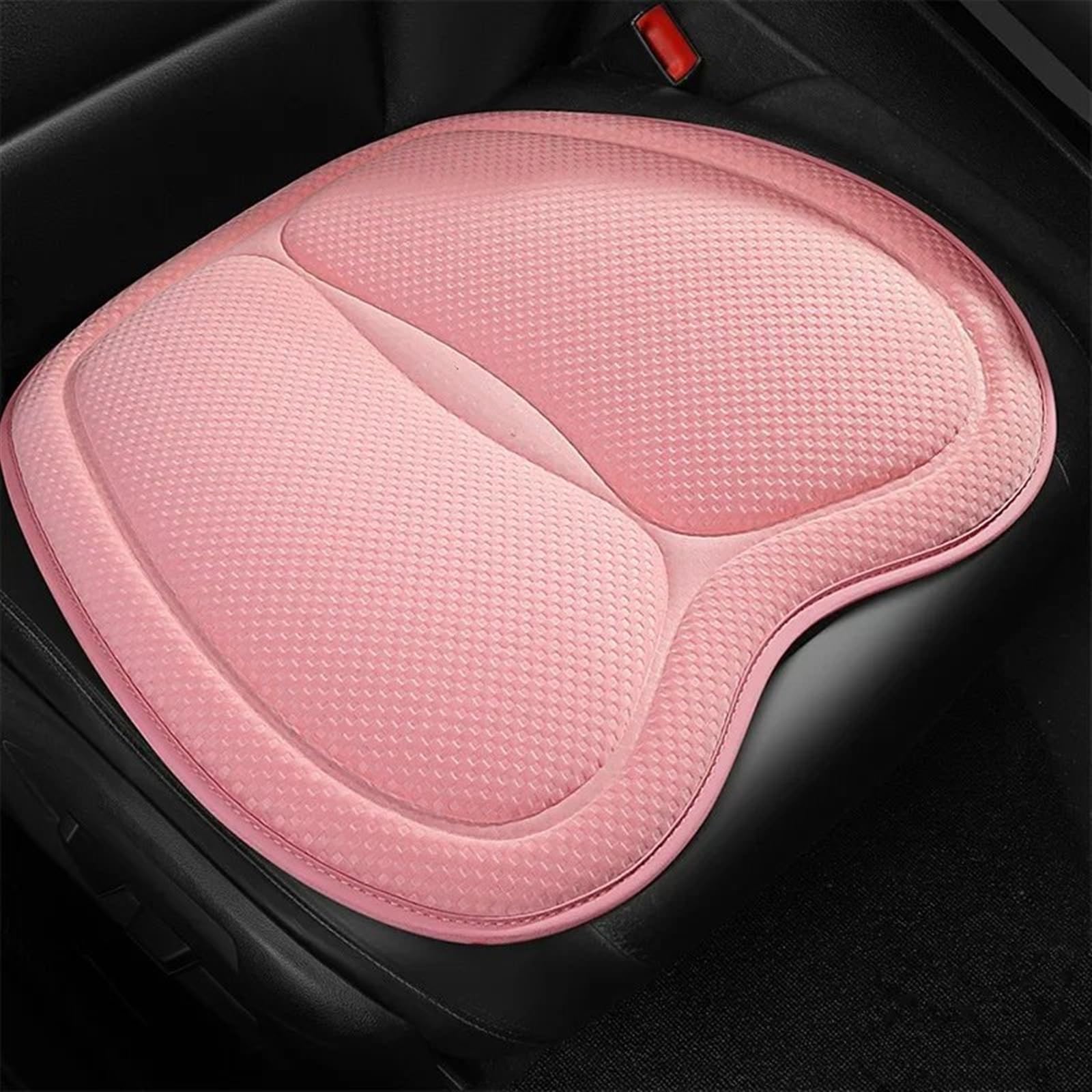 TONMHXA Sitzbezüge Auto Universal Auto Sitzkissen Konvexes Design Für Wärmeableitung Auto Stuhl Matte Pad Auto Sitz Abdeckung Auto Vorne/hinten Sitz Abdeckung Auto Zubehör(Pink,Front seat pad) von TONMHXA