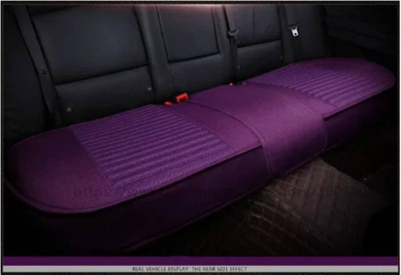 TONMHXA Sitzbezüge Auto Universal Auto Sitzkissen Set Rücksitz Kissen Abdeckung Für Alle Jahreszeiten Automobil Innen Auto Sitz Schutz Pads(Purple,Rear) von TONMHXA